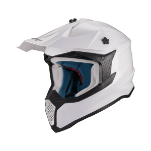 Casca enduro/offroad MT model Falcon S Pure A0 alb lucios