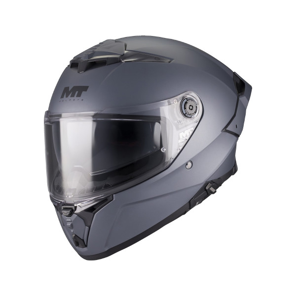 Casca integrala MT Thunder 4 R SV Pure A2 gri mat (ochelari soare integrati) + lentila antiaburire Pinlock 70 cadou - tip viziera: MT-V-28C [1]