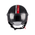 Casca open face motociclete MT Street S Runway B5 negru/rosu lucios - omologare noua ECE 22.06 [3]