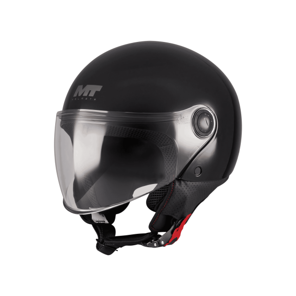 Casca open face motociclete MT Street S Pure A1 alb lucios - omologare noua ECE 22.06 [1]