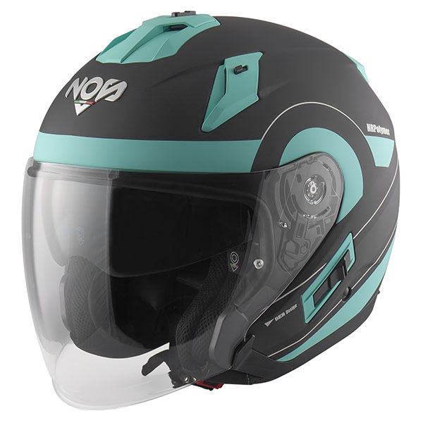 Casca Moto Open Face Jet NOS NS-2 Aqua Marine Mat [1]