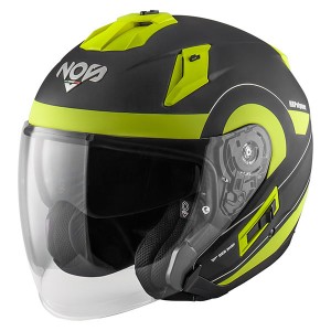 Casca Moto Open Face Jet NOS NS-2 Zone Galben Fluorescent Mat Casca Moto Open Face Jet NOS NS-2 Zone Galben Fluorescent Mat