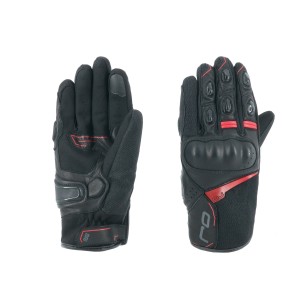 Manusi moto Vara Insertii Piele oaie Urban/Touring OJ G2133 Sense Negru/Rosu design fresh si agresiv