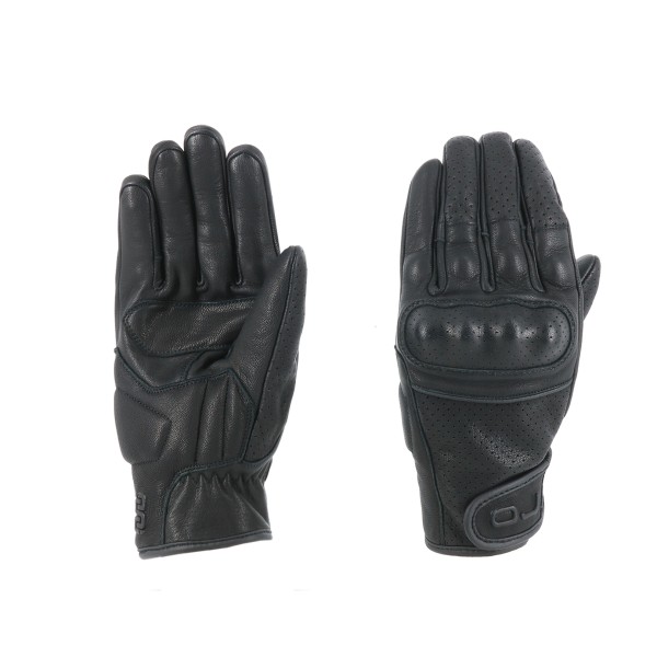 Manusi moto Piele perforata OJ G208 Stone Negre ventilatie maximizata pentru zile toride [1]