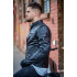 Geaca moto Piele Bivol barbati OJ J234 Ace Man Neagra London style [4]
