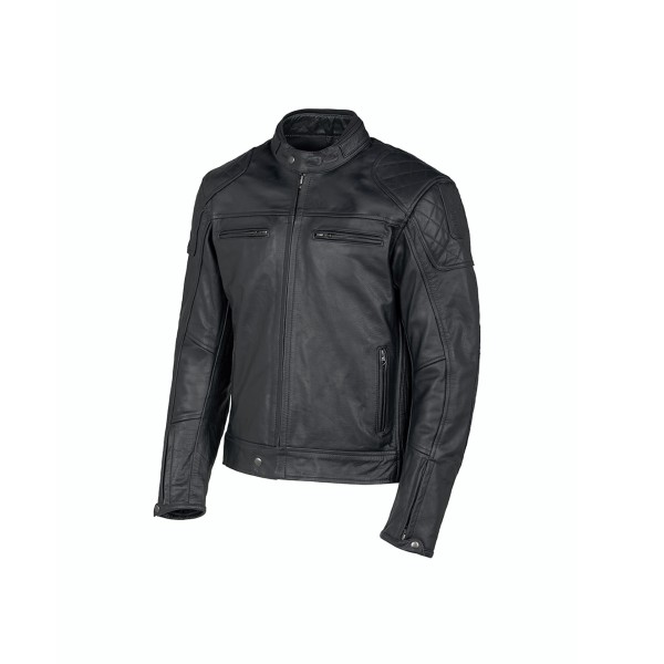 Geaca moto Piele Bivol barbati OJ J234 Ace Man Neagra London style [1]