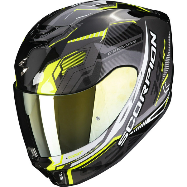 Casca integrala SCORPION EXO-391 HAUT Negru/Galben fluo [1]