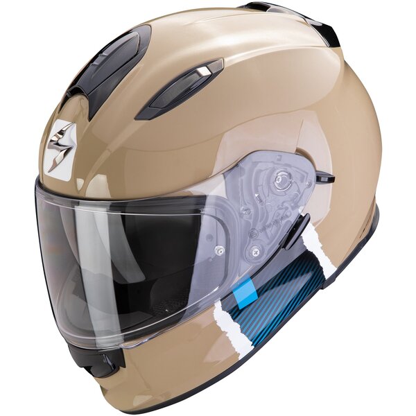 Casca integrala SCORPION EXO-491 CODE Maro/Albastru [1]