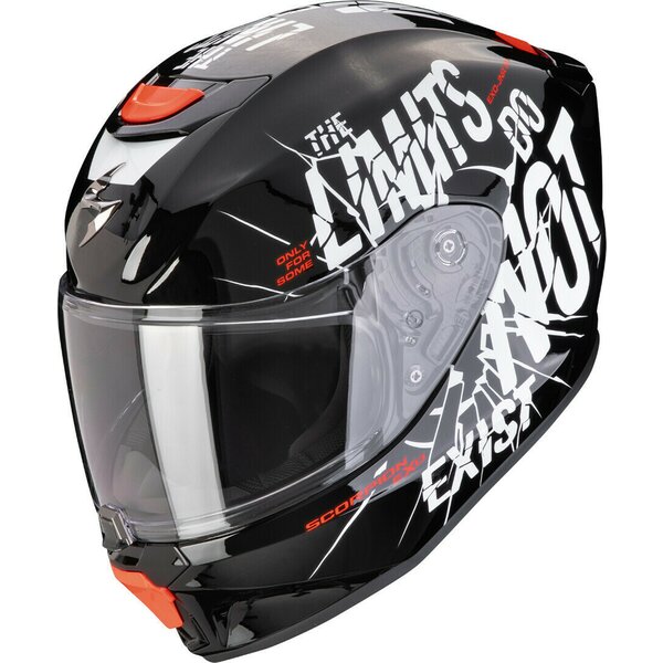 Casca integrala de copii SCORPION EXO-JNR AIR BOUM Negru/Alb [1]