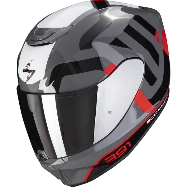 Casca integrala SCORPION EXO-391 AROK Negru/Gri/Rosu [1]