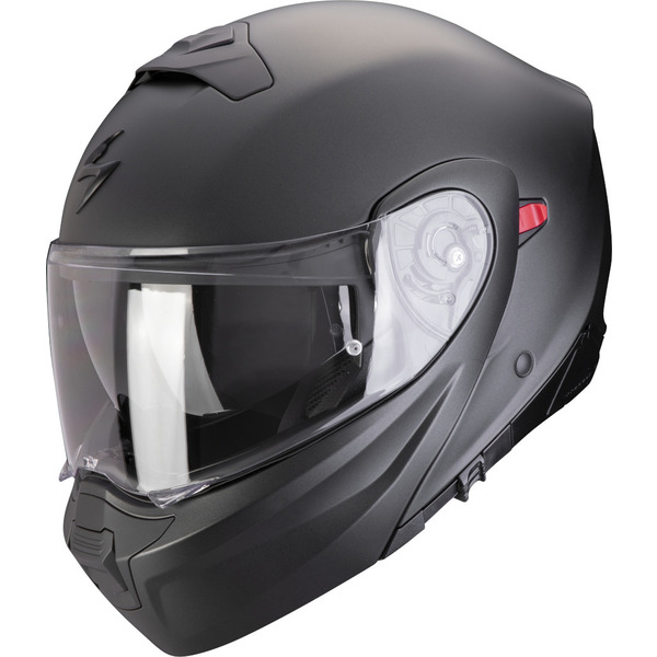Casca moto flip-up SCORPION EXO 930 EVO SOLID Negru mat perlat [1]