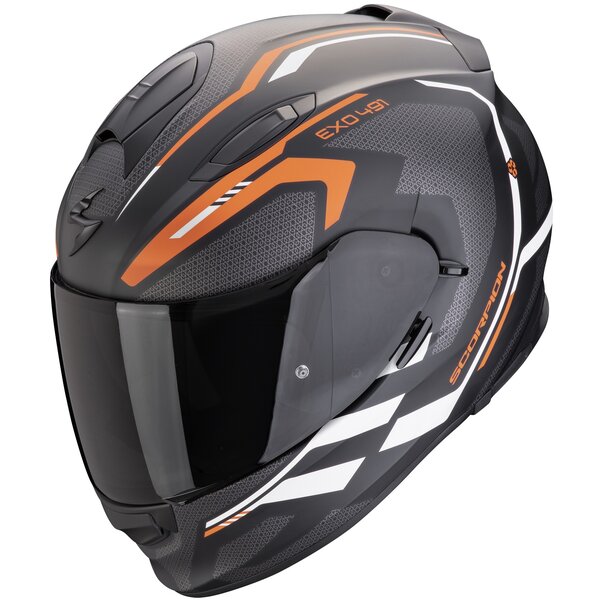 Casca integrala SCORPION EXO-491 KRIPTA Negru mat/Portocaliu [1]